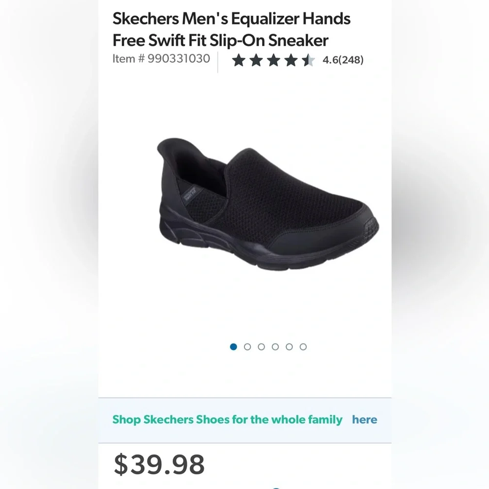 Men’s Skechers Hands Free Swift Fit Shoes - Picture 2 of 14